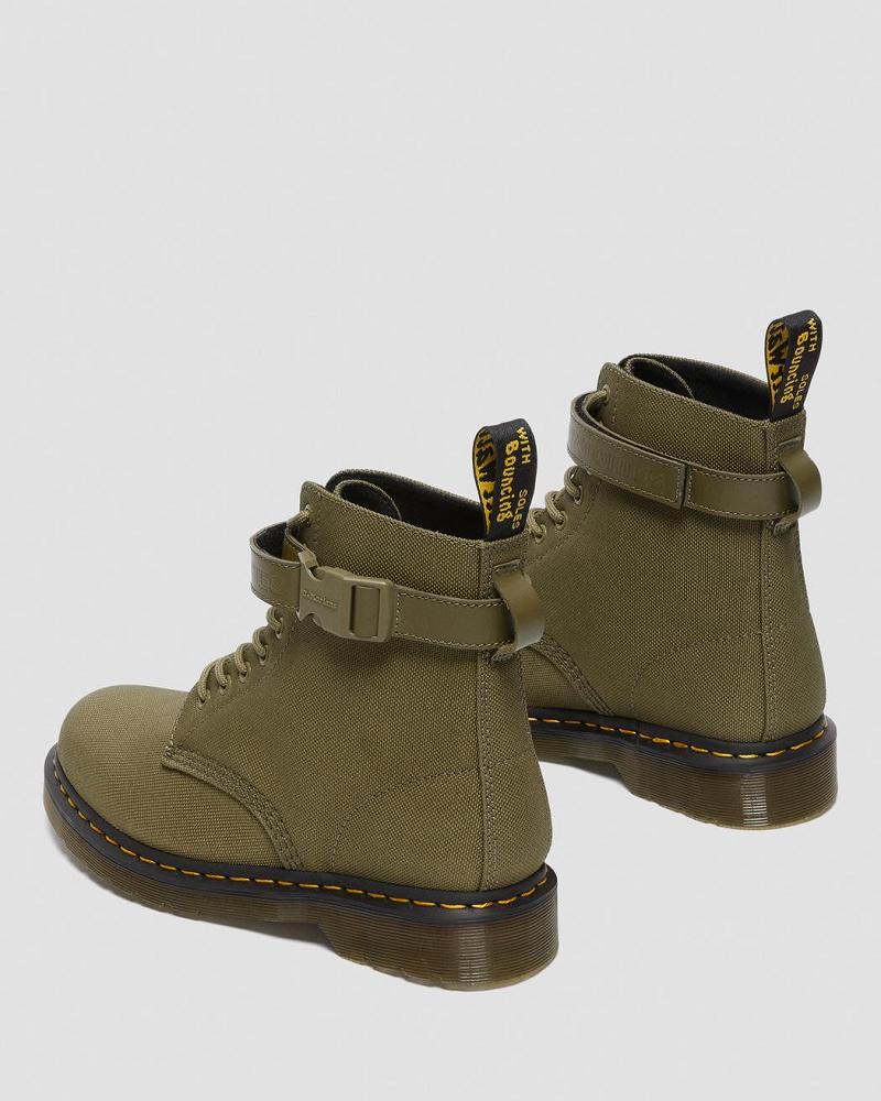 Dr Martens 1460 Futura Olive Páskové Snørestøvler Dame Olivengrøn | DK 162UZG